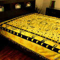 Cotton Astrological Zodiac Symbol Wall Tapestry Bedspread Full Bed sheets Gold - Sweet Us