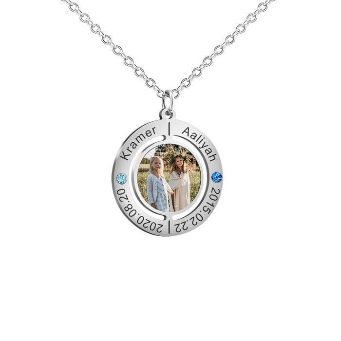 Valentine's Day Gift-Custom photo necklace for girlfriend Quillingx
