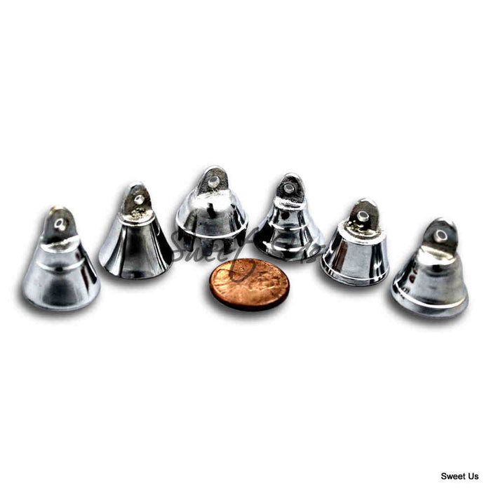 Brass Bells One Dozen Chrome Plated Wedding, Motorcycle Bell Christmas Decor - Sweet Us