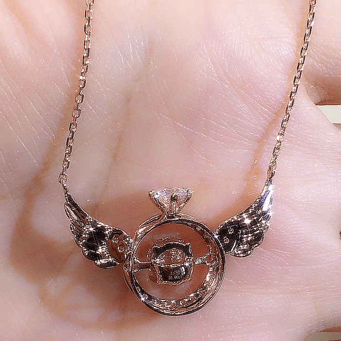 Mother's Day Gift Diamond Angel Wings Necklace Necklace MelodyNecklace