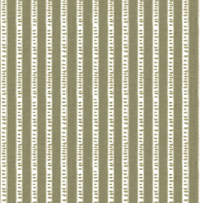 Dot Stripe in Lichen Custom Pillow
