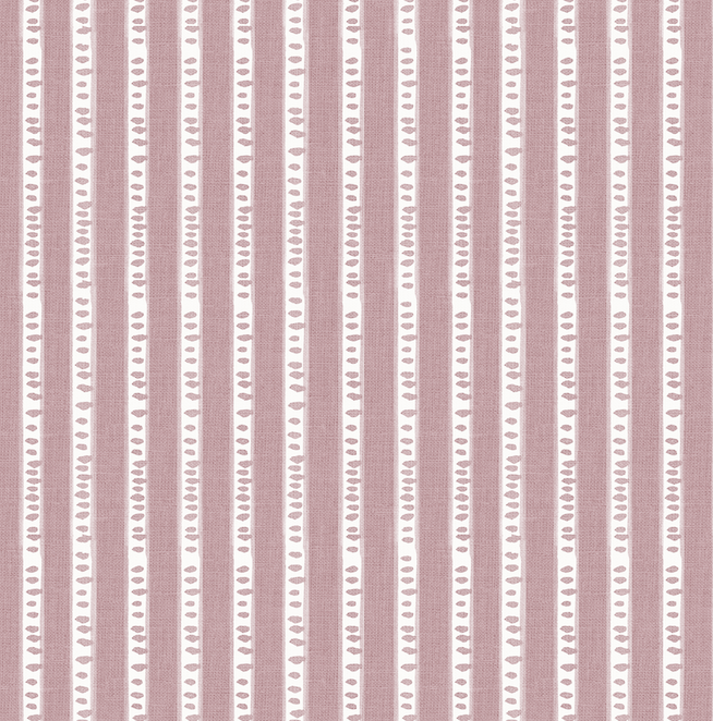 Dot Stripe in Rose Custom Pillow