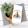 Easter Bunny Chocolate Co Tea Towel, Easter Eggs, Bunny Décor, Hello Spring, Easter -Spring Kitchen Décor, Spring Hostess Gift