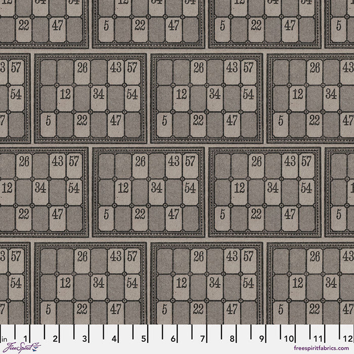 Eclectic Elements - Charcoal Numbers - by Tim Holtz with FreeSpirit Fabrics