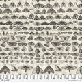 Eclectic Elements Palette Charcoal - Moths - by Tim Holtz with FreeSpirit Fabrics