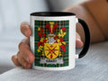 Ewart Irish family crest black accent mug