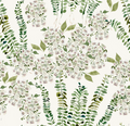 Foxglove Vine in Cream Wallpaper SWATCH