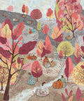 Free Falling - Pumpkin Hill in Storm 36" x 44" Panel - by Funny Girl with Studio E Fabrics