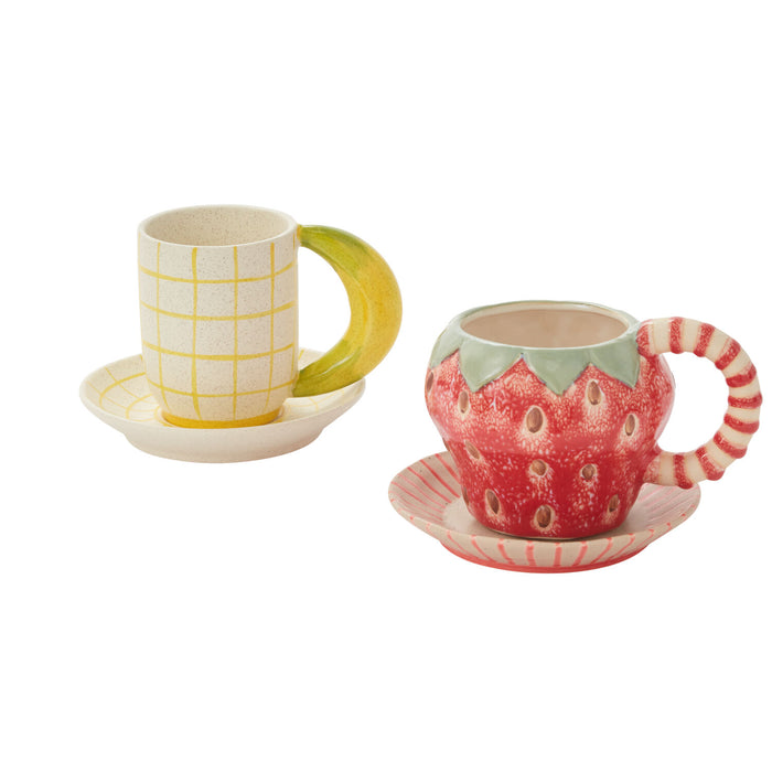 Fresh Fruit Mug with Saucer