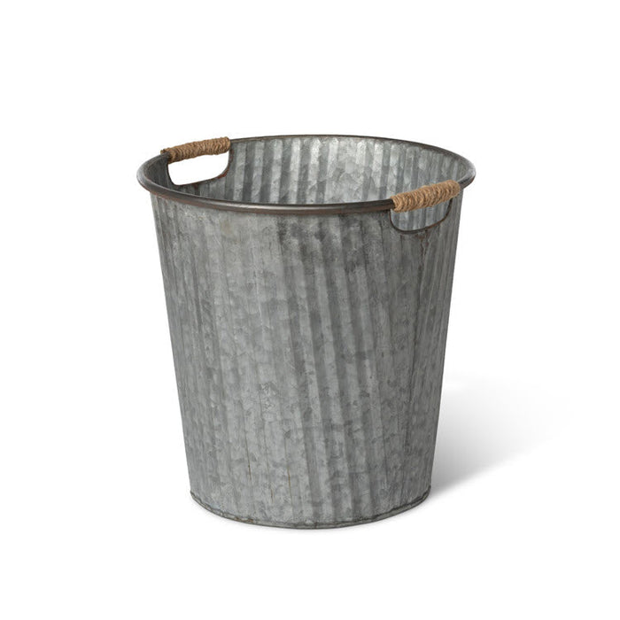 Galvanized Flower Bucket Medium