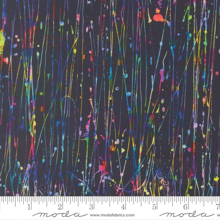 Gradients Gallery - Dripping Paint in Midnight Rain - by Moda Fabrics