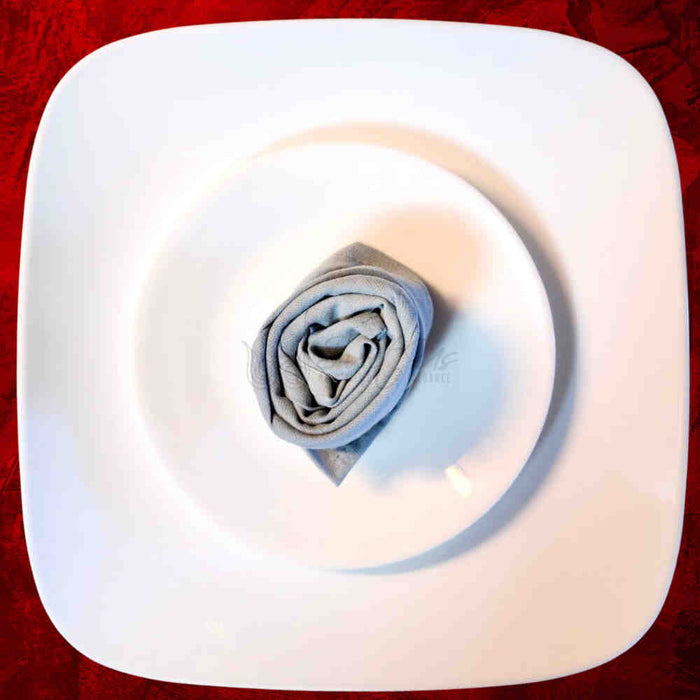 Soft & Elegant Gray Dinner Napkin, Absorbent Cloth for Formal/Casual Dining 1pc - Sweet Us