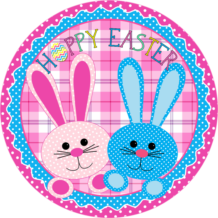 Hoppy Easter, Easter Bunnies, Wreath Supplies, Wreath Center, Wreath Attachment