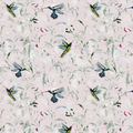 Hummingbird in Blush Wallpaper