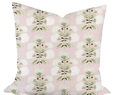Hydrangea Bloom in Garden on Blush Custom Pillow