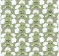 Hydrangea Bloom in Garden on Sage Fabric SWATCH