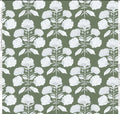 Hydrangea Bloom in Salt on Olive Wallpaper SWATCH