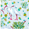 Ibises for Tucker Fabric SWATCH
