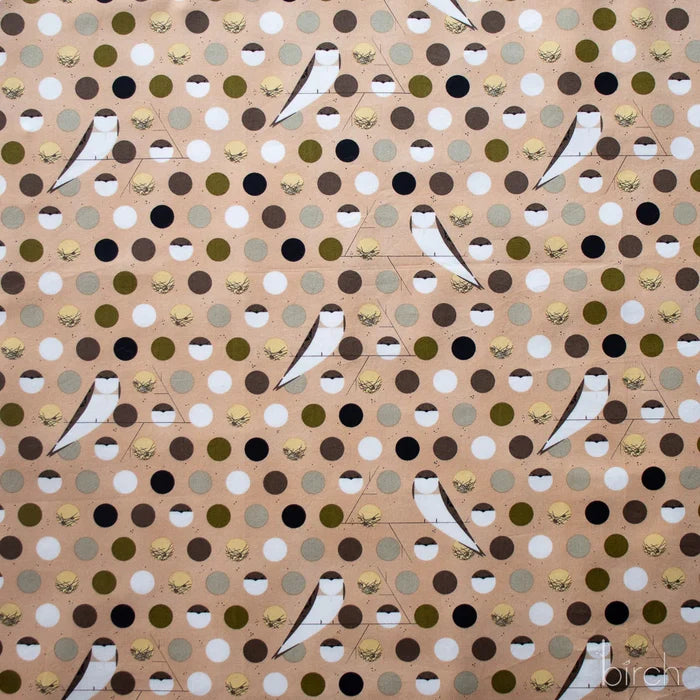 Iconic Vol.2 Poplin - Bank Swallow - by Charley Harper with Birch Organic Fabrics