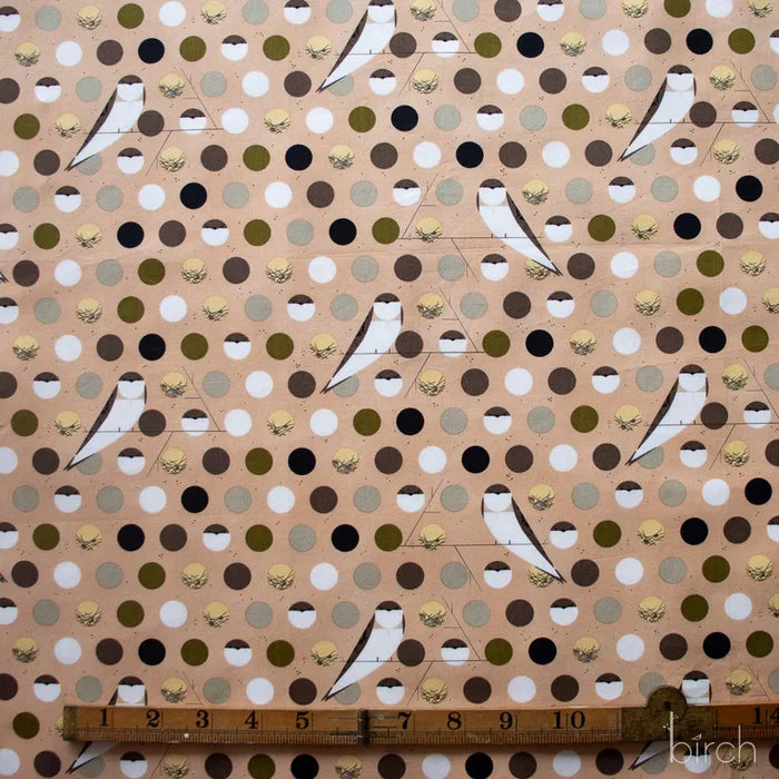 Iconic Vol.2 Poplin - Bank Swallow - by Charley Harper with Birch Organic Fabrics
