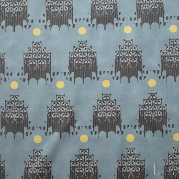 Iconic Vol.2 Poplin - Raccpack - by Charley Harper with Birch Organic Fabrics