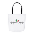 Italian Lifeline Tote Bag - White