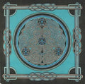 Large Scarf for Women Lightweight Soft Sheer Celtic Knot Silk Scarf Blue Red - Sweet Us