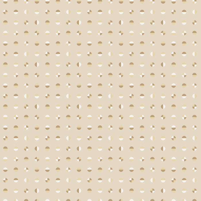 Liberty - Cream Circular - Frank Lloyd Wright designs with Cloud 9 Organic Fabrics