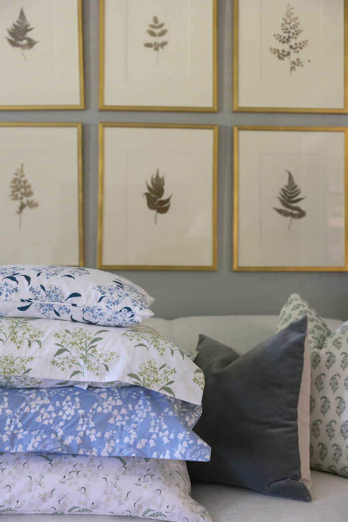Lilac in Blue Pillow Case