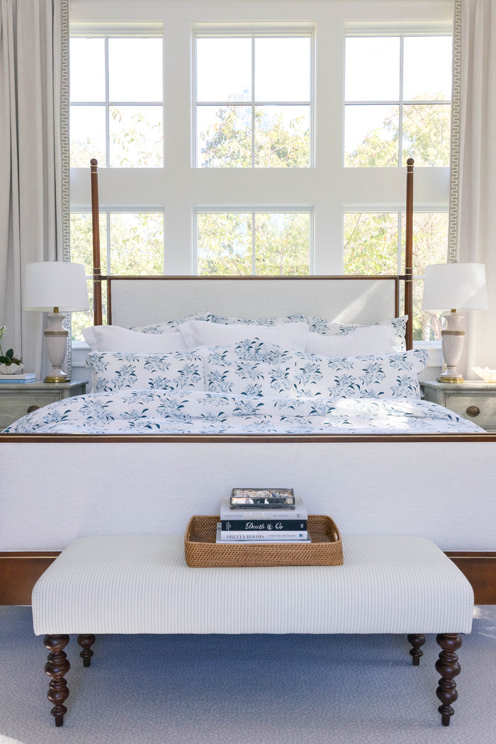 Lilac in Blue Pillow Case