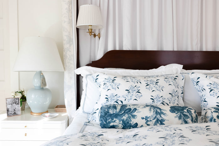 Lilac in Blue Pillow Case