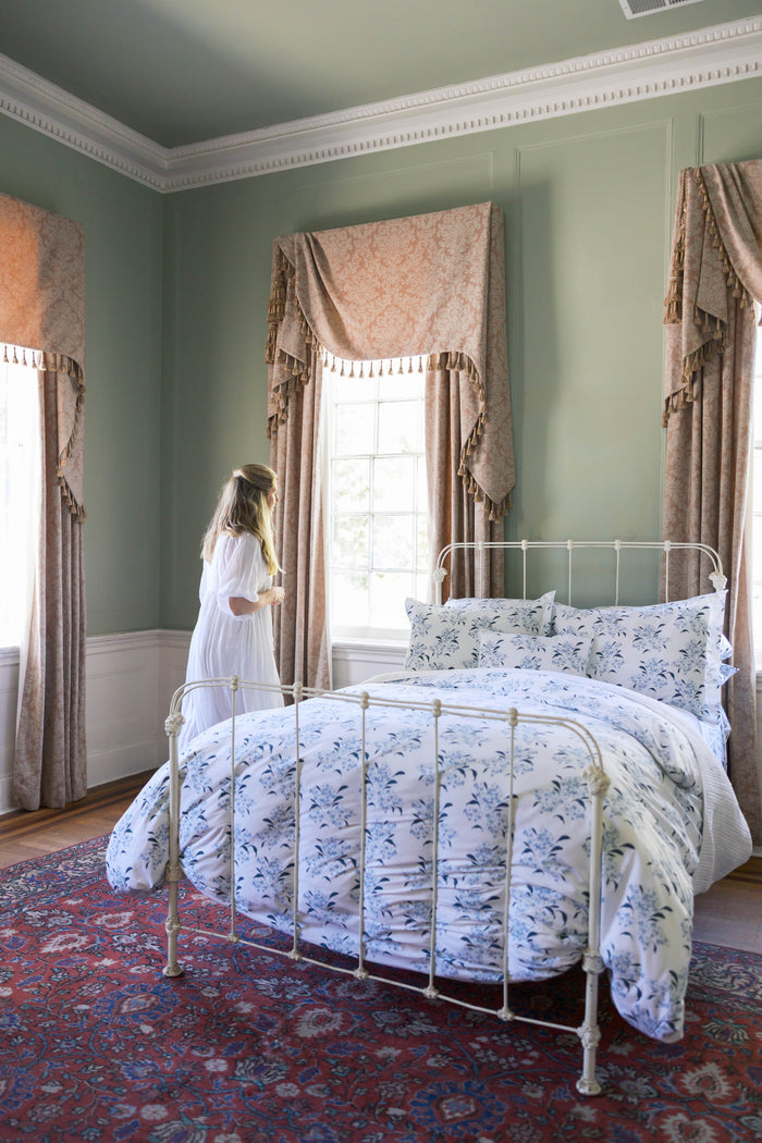 Lilac in Blue Pillow Case
