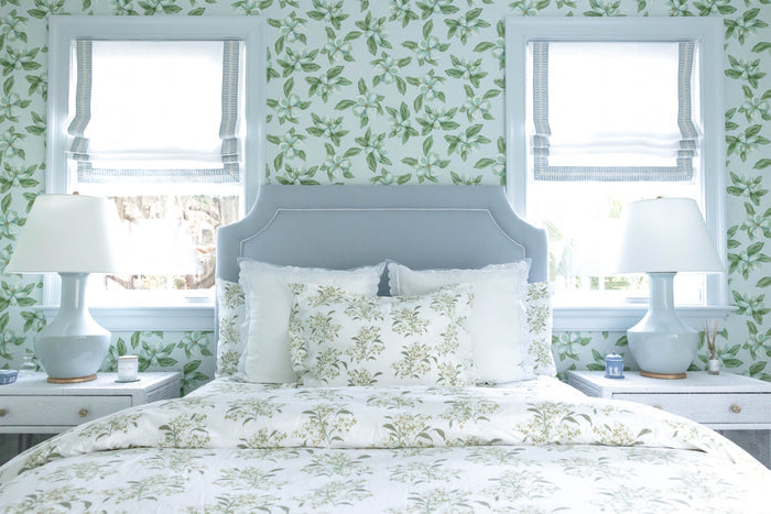 Lilac in Green Fitted Sheet