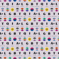 Love is Love Pride Fabrics - Acronym in Multi-Color - by Mx Domestic