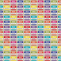 Love is Love Pride Fabrics - Pronoun Badges Rainbow - by Mx Domestic