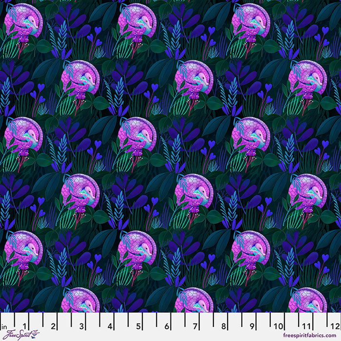 Love Under the Stars - Pangolin Roll - by Katy Tanis with FreeSpirit Fabrics