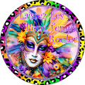 Mardi Gras Sign, Wreath Attachment, Wreath Center