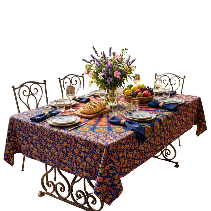 Mayura Peacok Mandala Tablecloth & Bedspread  — Majesty - Sweet Us