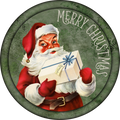 Merry Christmas Santa Sign, Holiday Sign Christmas Sign, Wreath Sign, Wreath Center