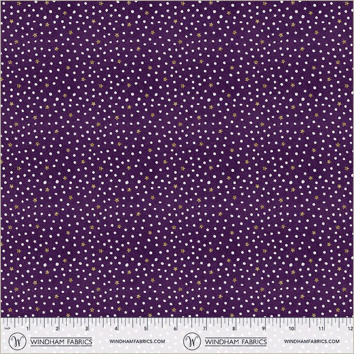 Midnight Hollow - Shine Bright in Violet - by Jennifer Lambein with Windham Fabrics