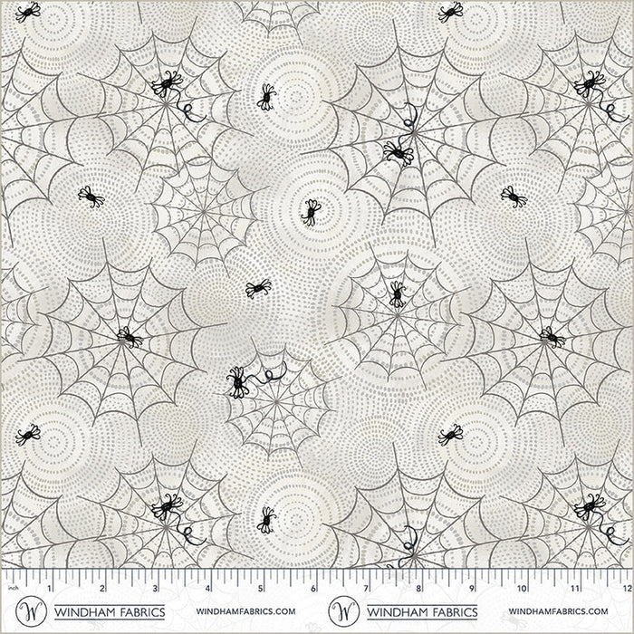 Midnight Hollow - Spider Maze in Moonlight - by Jennifer Lambein with Windham Fabrics