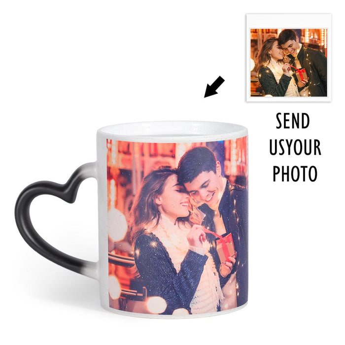 Mother's Day Gifts Personalised Magic Color Change Mug Heart Custom Photo Cup Other Accessories MelodyNecklace