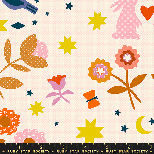 Mystic Fable - Applique in Natural - by Alexia Marcelle Abegg with Ruby Star Society