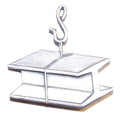 Navy Ball Cap Device: Mirror Finish Steelworker
