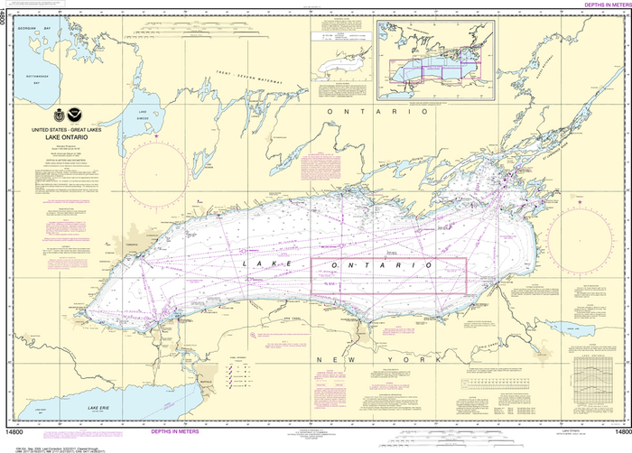 NOAA Chart 14800: Lake Ontario