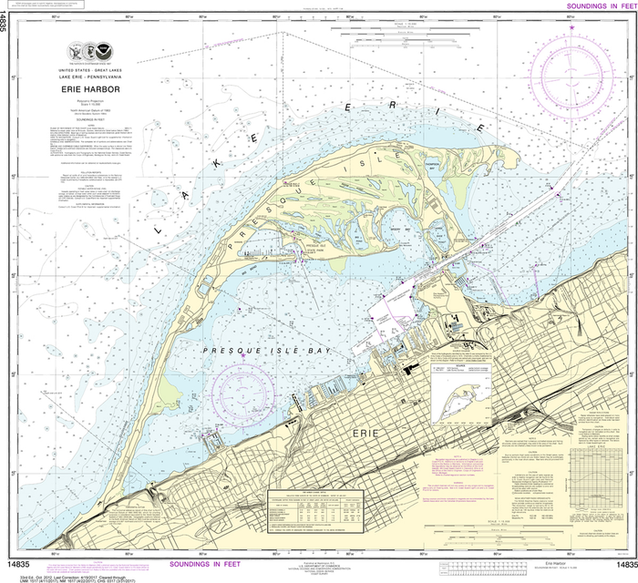NOAA Chart 14835: Erie Harbor