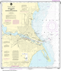 NOAA Chart 14917: Menominee and Marinette Harbors