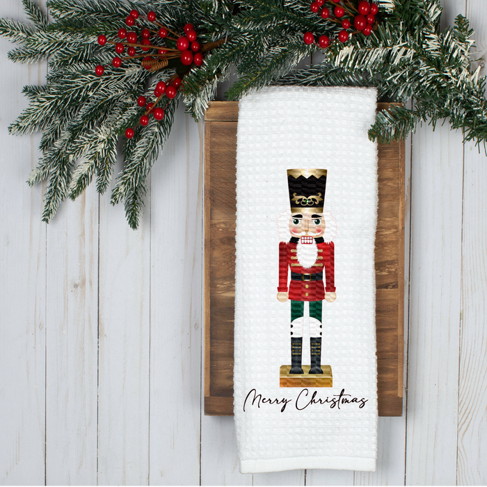 Nutcracker 3 Holiday Tea Towel, Christmas Kitchen Décor, Christmas Party Décor