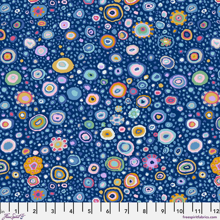 Ode to Roman Glass - Blue - by Kaffe Fassett with FreeSpirit Fabrics - Blue PWGP001.BLUE quilt fabric