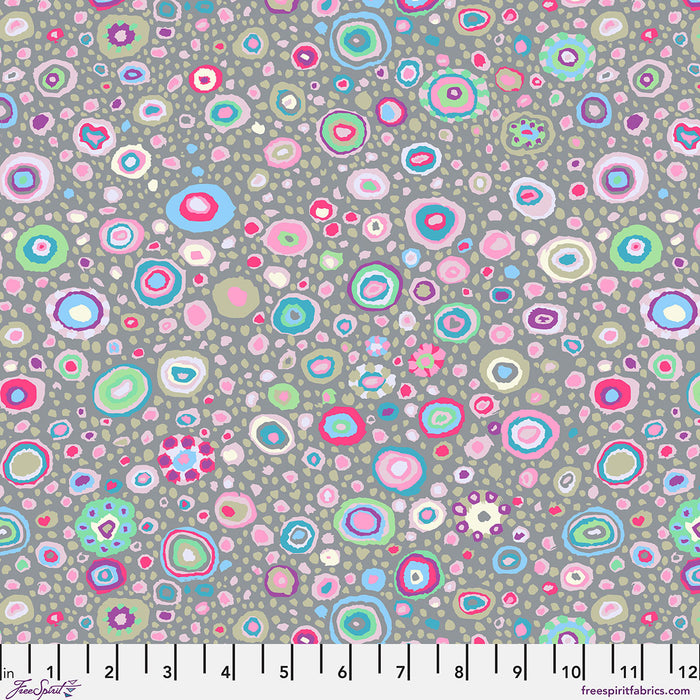 Ode to Roman Glass - Grey - by Kaffe Fassett with FreeSpirit Fabrics - Gray PWGP001.GREY quilt fabric